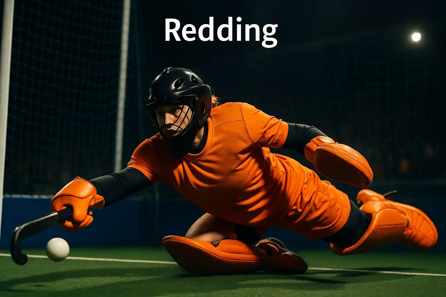 Nederlandse hockeykeepster maakt spectaculaire redding in vol ornaat met oranje tenue
